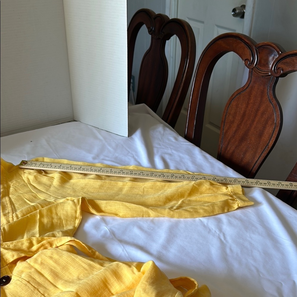 Yellow Asymmetrical Wrap Sundress - Picture 6 of 7